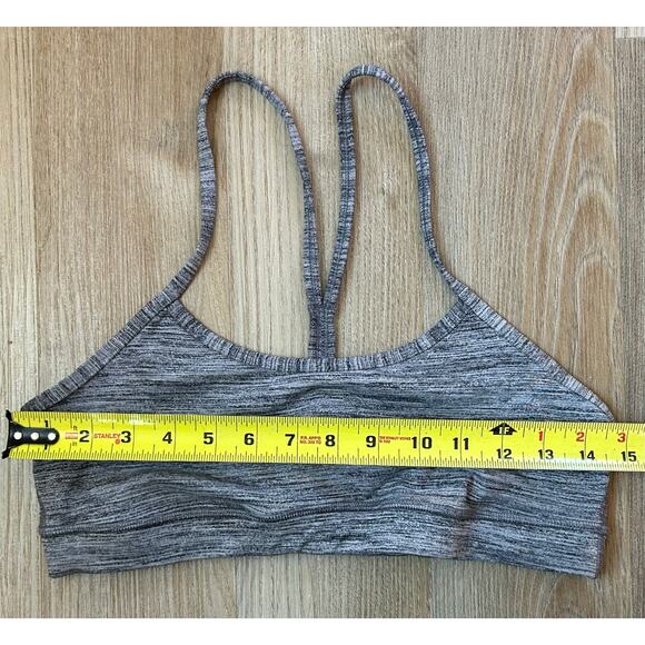 Lululemon Flow Y Sports Bra in Heathered Gray Size 8 - Picture 5 of 5